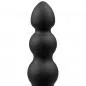 Mobile Preview: Black Magic - 7 Zoll geriffelter Anal Vibrator - diskret online kaufen