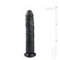 Preview: Realistischer schwarzer XXL Dildo - 28,5 cm