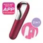 Mobile Preview: Satisfyer 'Dual Love' Vibrator & Druckwellentoy - Mit App - Rot