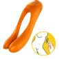 Preview: Fingervibrator Satisfyer 'CANDY CANE' - orange Preview: Fingervibrator Satisfyer 'CANDY CANE' - orange