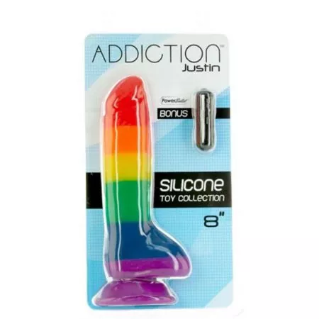 Addiction 'Justin Rainbow' Silikondildo - 20 cm