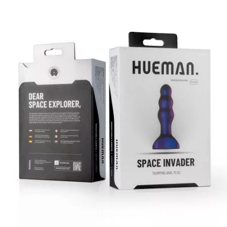 Analplug - Hueman 'Space Invader'- Mit Vibrationen