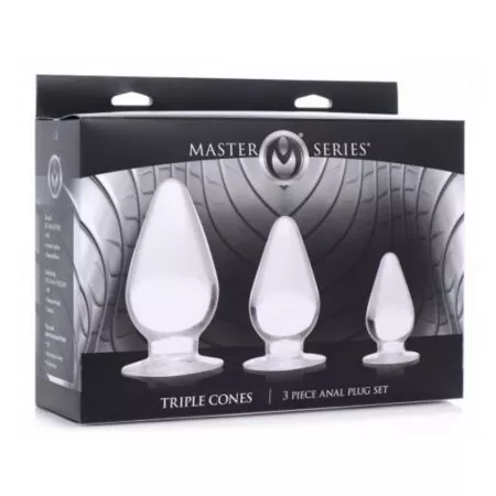 Analplug Set mit drei Kegeln - 3 Größen