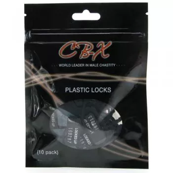 CB-X Vorhängeschlösser aus Kunststoff – 10 Stück - für Peniskäfig