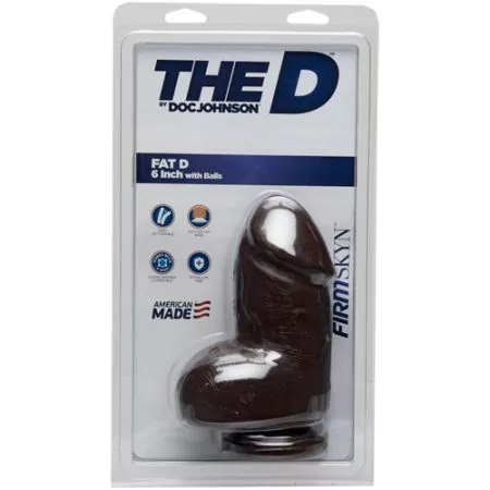 Dildo 'The Fat D' 16 cm - Dunkel