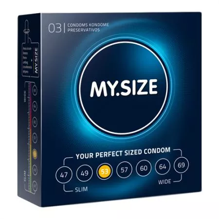 Kondom - MY.SIZE 53 mm 3er