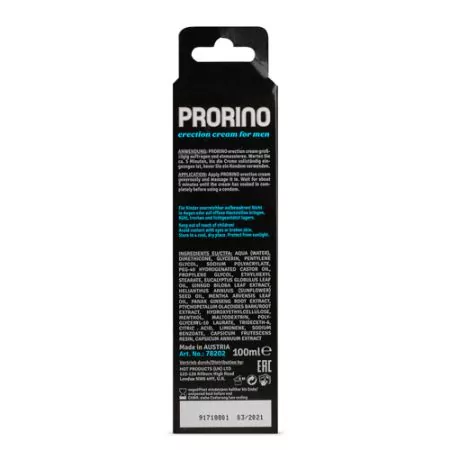 Ero Prorino Erection Cream für den Mann 100 ml