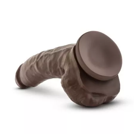 Dildo 'Mr. Mayor' - Dr. Skin mit Saugnapf 22,8cm – Schokolade
