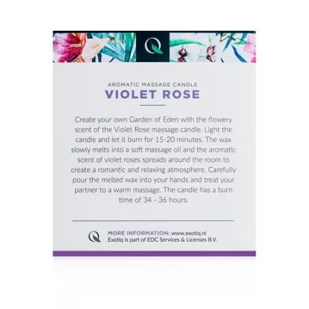 Exotiq Massagekerze Violet Rose - Massagekerze online kufen