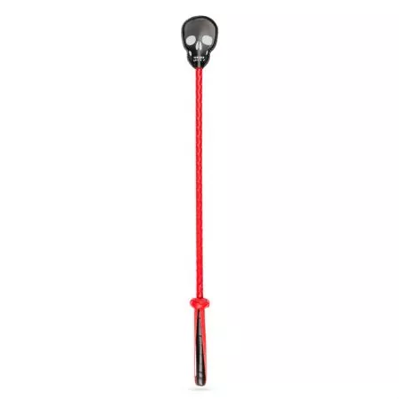 Gerte in Rot - Mit Totenschädel