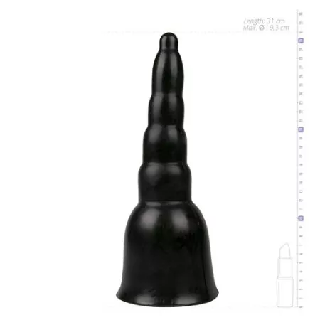 Großer Dildo in Schwarz 'All Black' - 33,5 cm