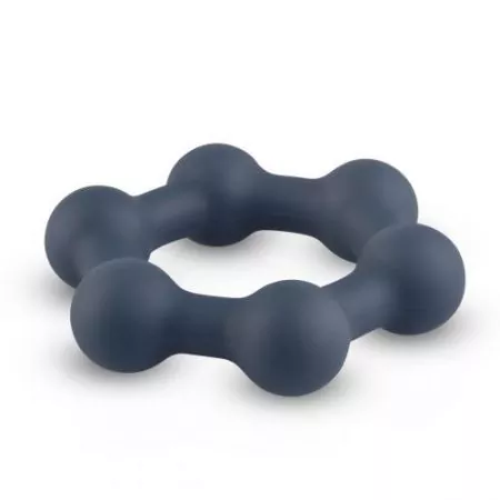Hexagon Penisring mit Stahlkugeln - Cockring
