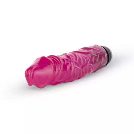 Realistischer Vibrator 'Jelly Supreme' - Pink/Glitzer
