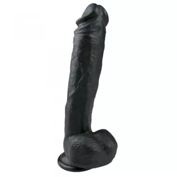 Realistischer schwarzer XL Dildo - 26,5 cm
