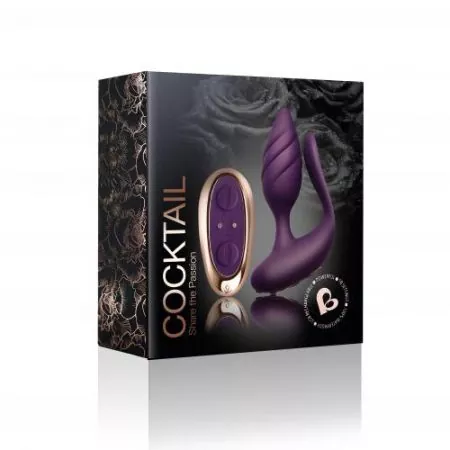 Rocks-Off - Cocktail Paarvibrator - Weinrot