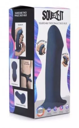 XL Dildo - Dicker, flexibler Dildo - Blau