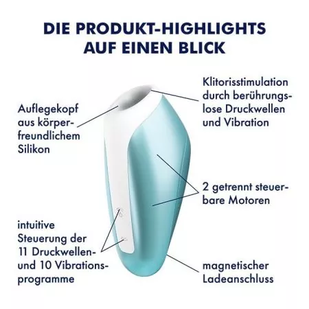 Satisfyer 'Love Breeze' Druckwellenvibrator - Eisblau