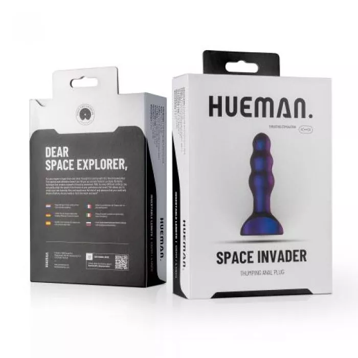 Analplug - Hueman 'Space Invader'- Mit Vibrationen