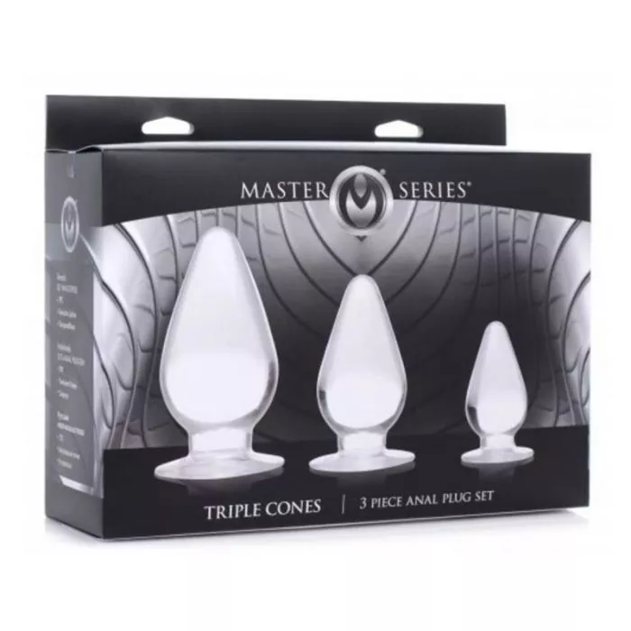 Analplug Set mit drei Kegeln - 3 Größen Analplug Set mit drei Kegeln - 3 Größen