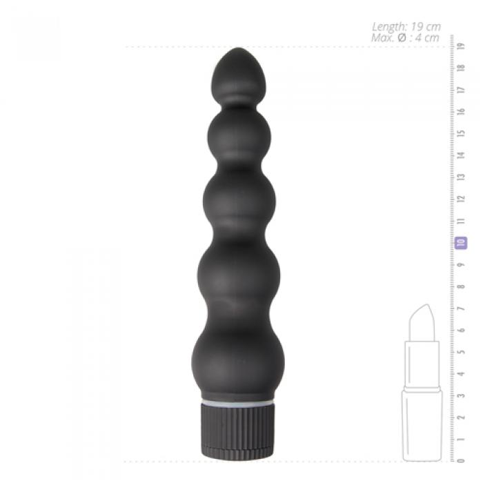 Black Magic - 7 Zoll geriffelter Anal Vibrator - diskret online kaufen Black Magic - 7 Zoll geriffelter Anal Vibrator - diskret online kaufen