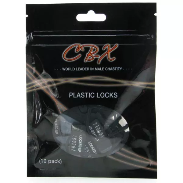 CB-X Vorhängeschlösser aus Kunststoff – 10 Stück - für Peniskäfig