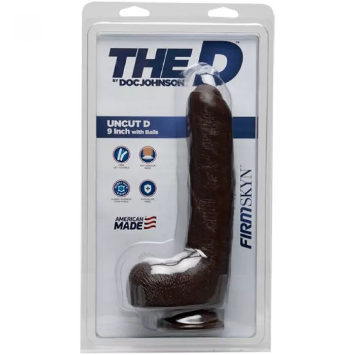 Dildo 'The Uncut D' 22 cm - Dunkel Dildo 'The Uncut D' 22 cm - Dunkel
