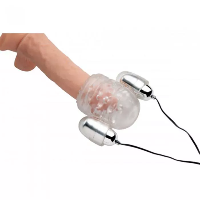 Dual Vibration Peniskopf Stimulator - Masturbator Dual Vibration Peniskopf Stimulator - Masturbator