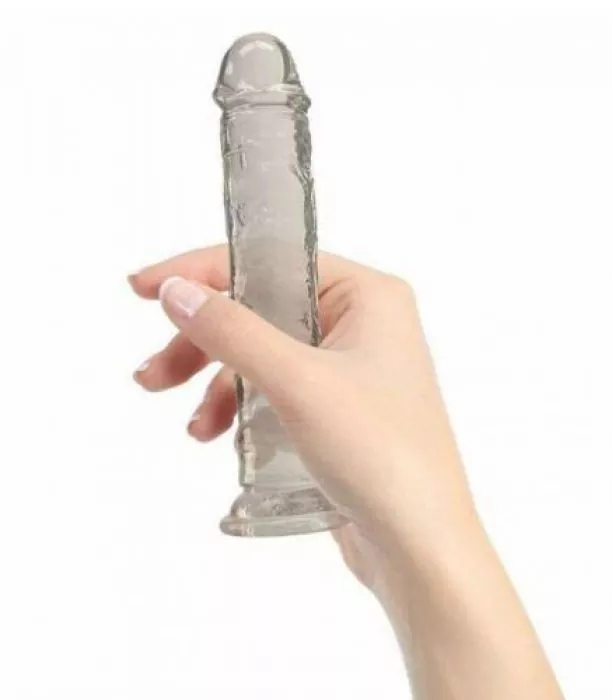 Crystal Addiction - Transparenter Dildo - 18 cm