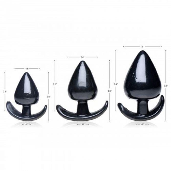 Analplug Set 'Triple Spades' - 3-teilig Analplug Set 'Triple Spades' - 3-teilig