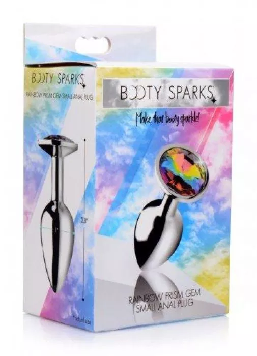 Rainbow Gem Butt Plug - Klein Rainbow Gem Butt Plug - Klein