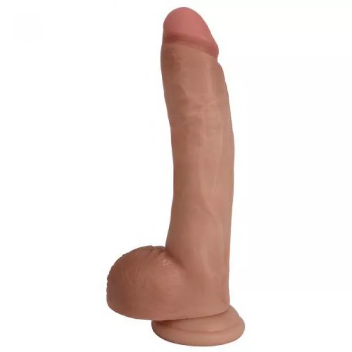 25 cm Realistischer Dildo mit Hodensack - Riesendildo diskret bestellen 25 cm Realistischer Dildo mit Hodensack - Riesendildo diskret bestellen