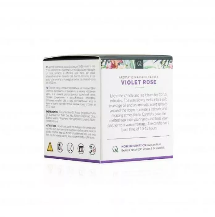 Exotiq Massagekerze Violet Rose - 60g - Massagekerze günstig kaufen Exotiq Massagekerze Violet Rose - 60g - Massagekerze günstig kaufen