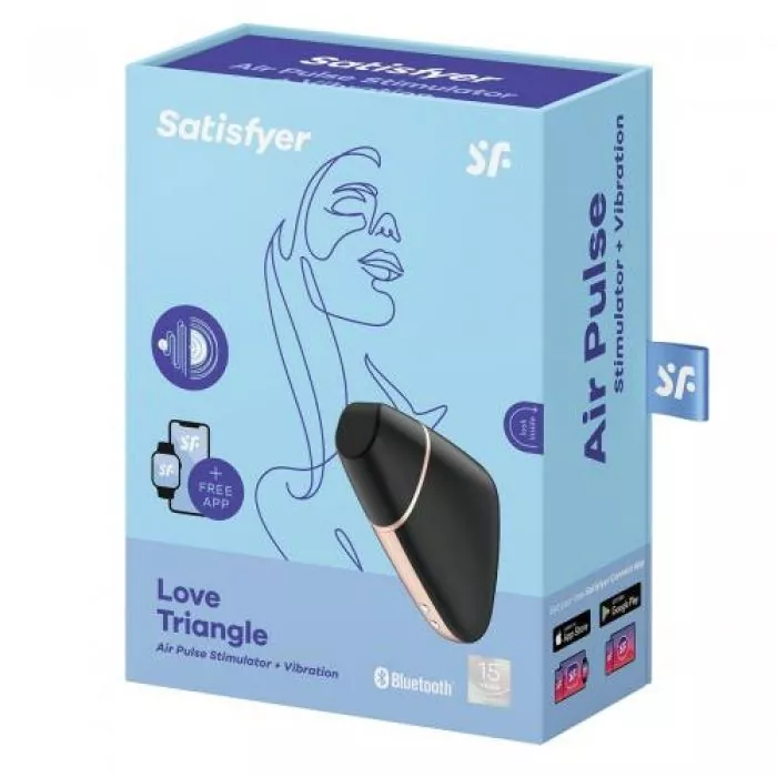 SATISFYER LOVE TRIANGLE 9cm Saugvibrator mit App SATISFYER LOVE TRIANGLE 9cm Saugvibrator mit App