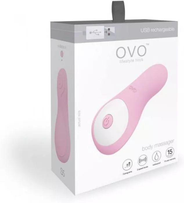 Layon 'OVO S5' - Lay-on-Vibrator - Rosa Layon 'OVO S5' - Lay-on-Vibrator - Rosa