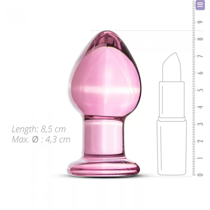 Glas-Analplug Nr26 Rosa