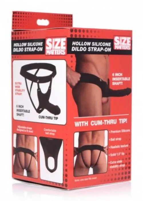 Hohler Strap-On-Silikondildo mit Gurtzeug Hohler Strap-On-Silikondildo mit Gurtzeug