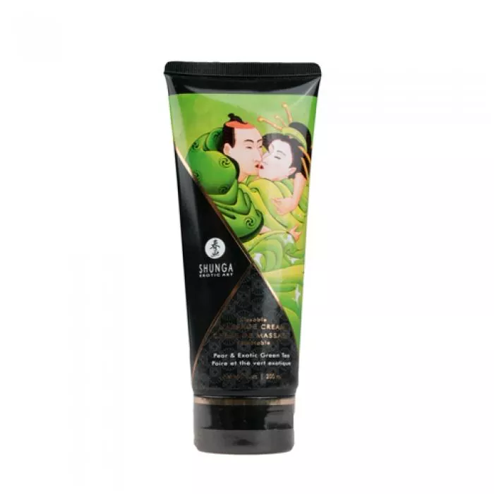 Kissable Massagecreme - Pfirsich & Grüner Tee Kissable Massagecreme - Pfirsich & Grüner Tee