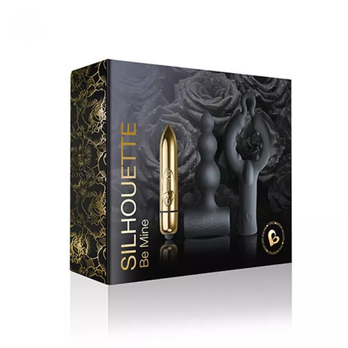 Paarvibrator 'Be Mine - Black SIlhouette' Set Paarvibrator 'Be Mine - Black SIlhouette' Set