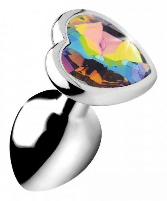 Rainbow Heart Butt Plug - Klein Rainbow Heart Butt Plug - Klein