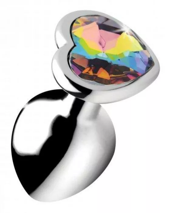 Rainbow Heart Butt Plug - Mittel Rainbow Heart Butt Plug - Mittel