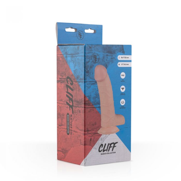 Realistischer Dildo 'Cliff' - 22cm - Mit Saugnapf Realistischer Dildo 'Cliff' - 22cm - Mit Saugnapf