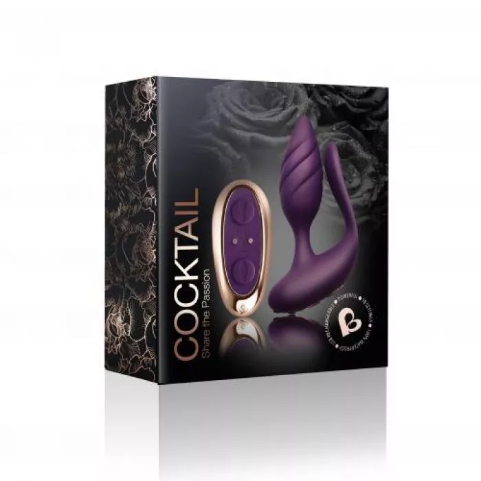 Rocks-Off - Cocktail Paarvibrator - Weinrot Rocks-Off - Cocktail Paarvibrator - Weinrot