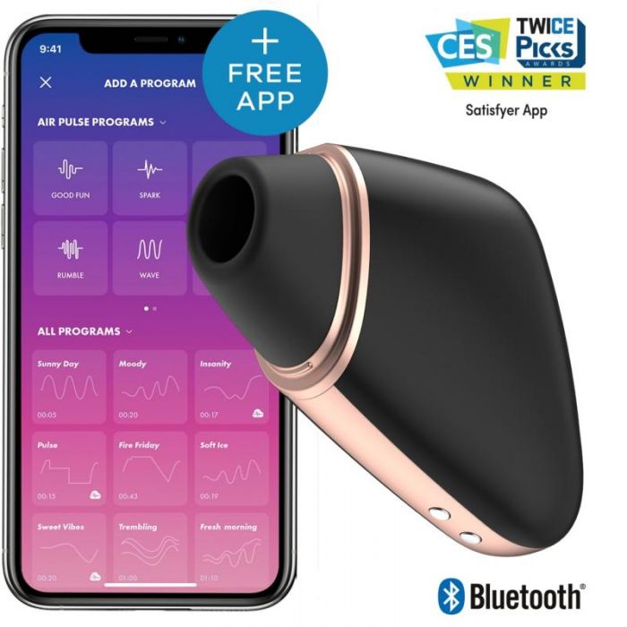 SATISFYER LOVE TRIANGLE 9cm Saugvibrator mit App SATISFYER LOVE TRIANGLE 9cm Saugvibrator mit App