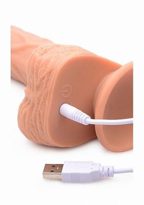 Strap-On Realistischer vibrierender, rotierender Dildo mit Gurtzeug Strap-On Realistischer vibrierender, rotierender Dildo mit Gurtzeug