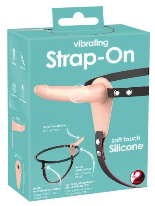 Strap-on mit vibrierendem Dildo Strap-on mit vibrierendem Dildo