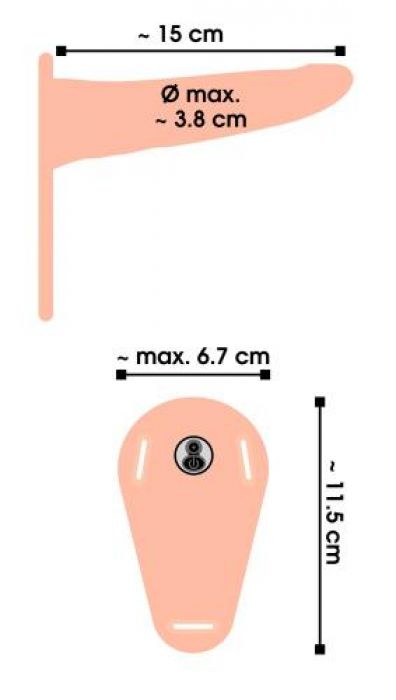 Strap-on mit vibrierendem Dildo Strap-on mit vibrierendem Dildo