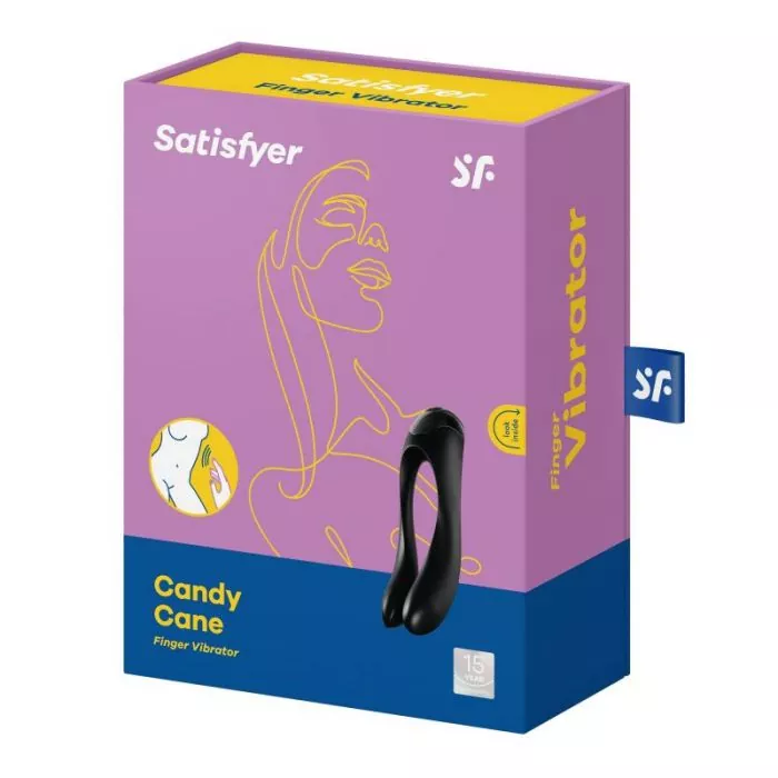 Fingervibrator Satisfyer 'CANDY CANE' - schwarz Fingervibrator Satisfyer 'CANDY CANE' - schwarz