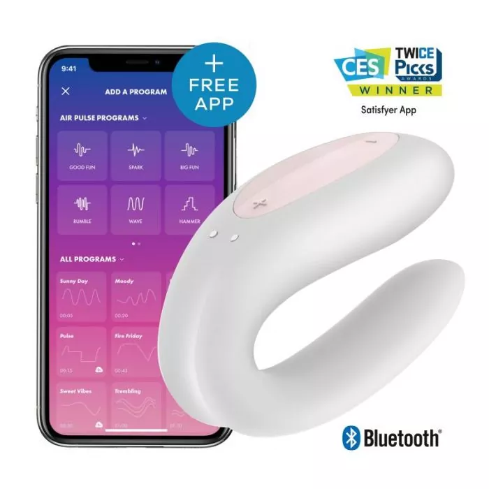 Satisfyer Double Joy Paarvibrator - Weiß Satisfyer Double Joy Paarvibrator - Weiß