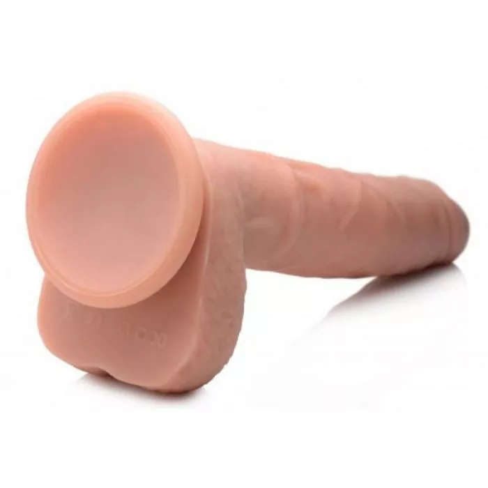 Vibrierender, stoßender XL-Dildo mit Saugnapf - 22cm Vibrierender, stoßender XL-Dildo mit Saugnapf - 22cm